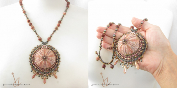 Pink Sea Urchin Necklace